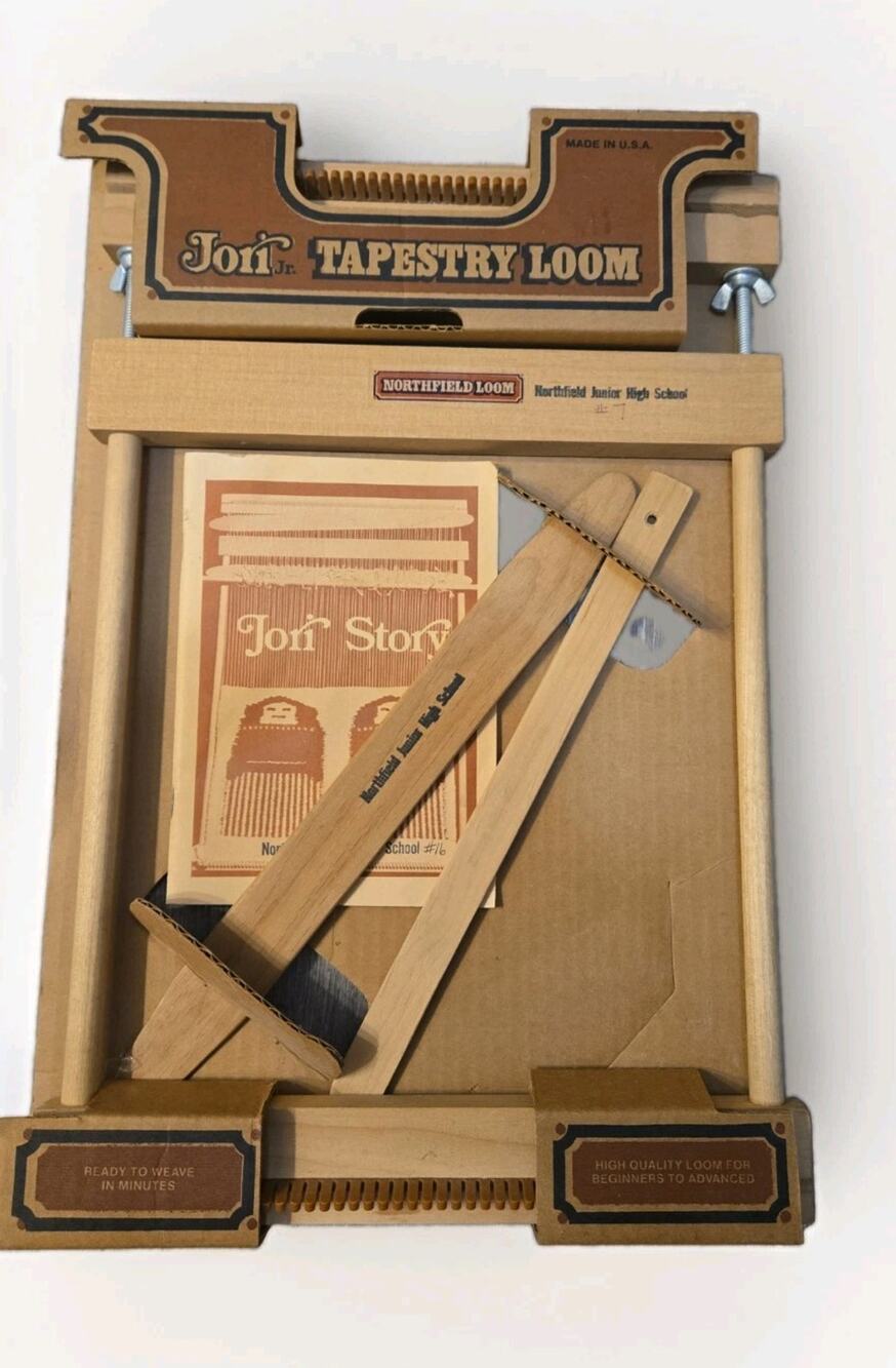 Vintage Tapestry Loom Jori Jr Northfield 8x12 Made USA 1978 Box Book
